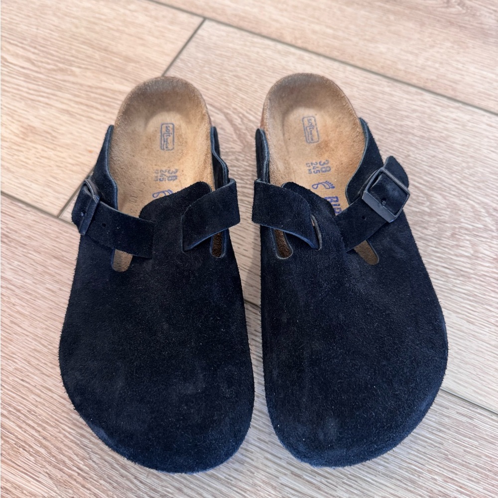 Birkenstock Black Suede Women's Loafers - Picture 2 of 6